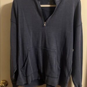 Aerie Women's Blue Half-Zip Sweater